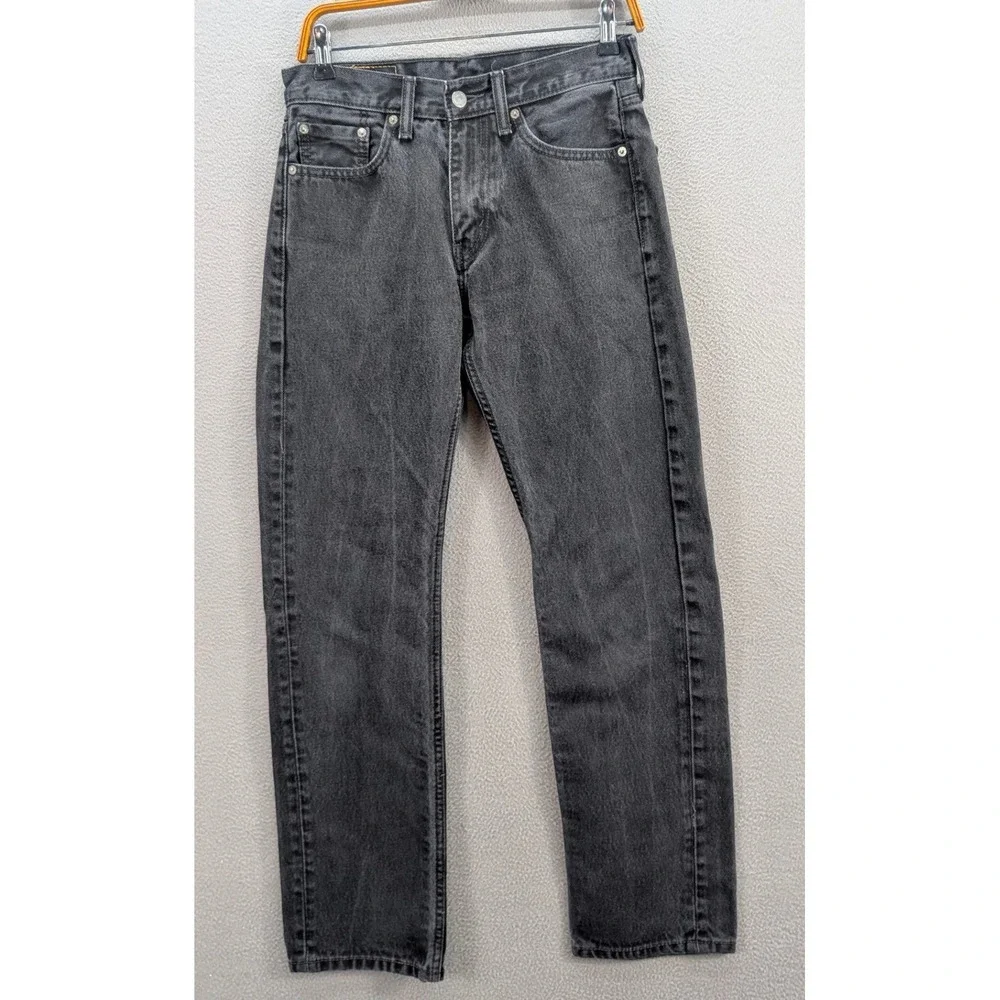 Vintage Levi's 505 Jeans Size 29x32 90s Black USA Made Mens Red Tab Straight Leg